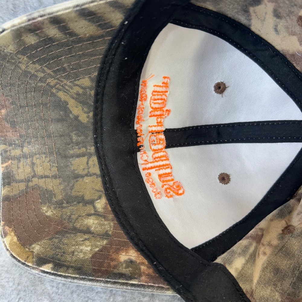 Superior Dodge Chrysler Jeep Ram Realtree Camo Hat Orange Embroidery Adjustable - Picture 7 of 12